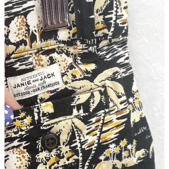 Janie and Jack Toddler  Boys 3 Chino Hawaiian Print Dressy Shorts - Picture 6 of 9